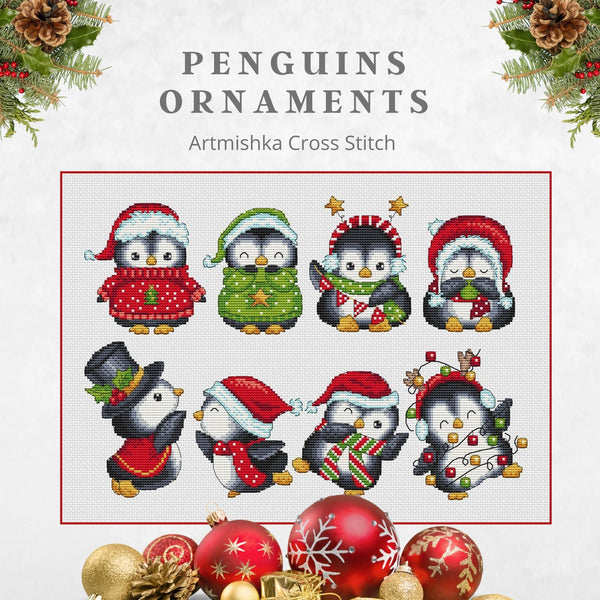 Artmishka - Penguin Ornaments