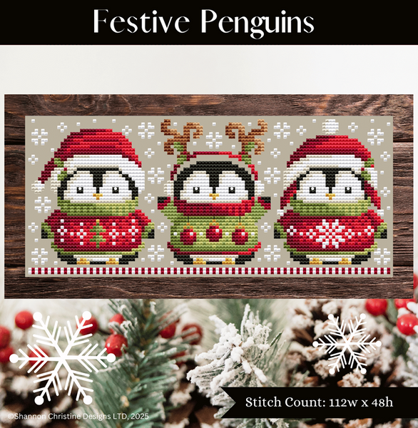 Shannon Christine - Festive Penguins **NEW**