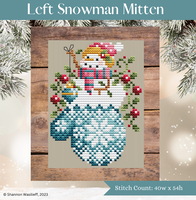 Shannon Christine - Left Snowman Mitten