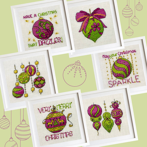Faby Reilly - Raspberry & Lime mini patterns (set of 6)