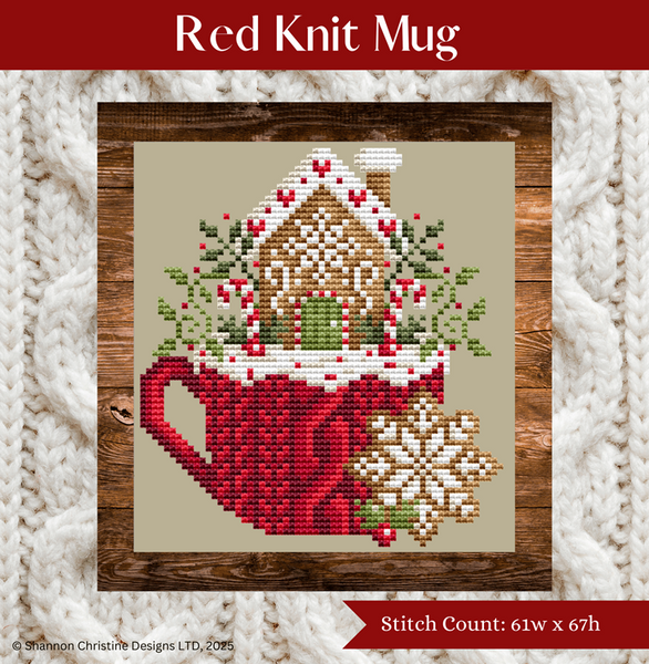 Shannon Christine - Red Knit Mug **NEW**
