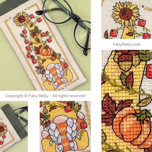 Faby Reilly - Thanksgiving Gnome Glasses Case **NEW**