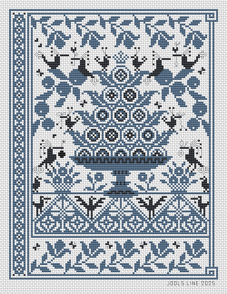 クロスステッチ　刺繍　完成品 Long Dog Samplers Long Dog Samplers – Dinky Dyes