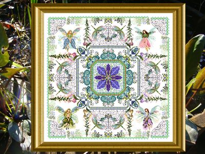 CHATA032<BR>The Fairy Flower Garden Mandala