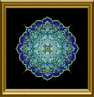 CHATA180<BR>The Blue Moroccan Lace Mandala