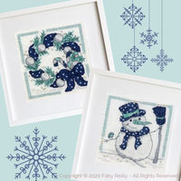 Faby Reilly - Navy & Mint Mini Frames (set of 2)