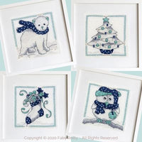 Faby Reilly - Navy & Mint Mini Frames (set of 4)