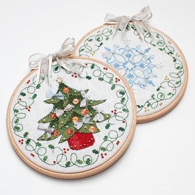 Faby Reilly - Tree & Flake Christmas Hoops