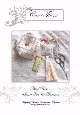 Heirloom Embroideries - April Rose Biscornu