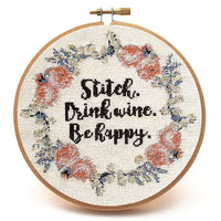 Peacock & Fig - Stitch & Drink Wine