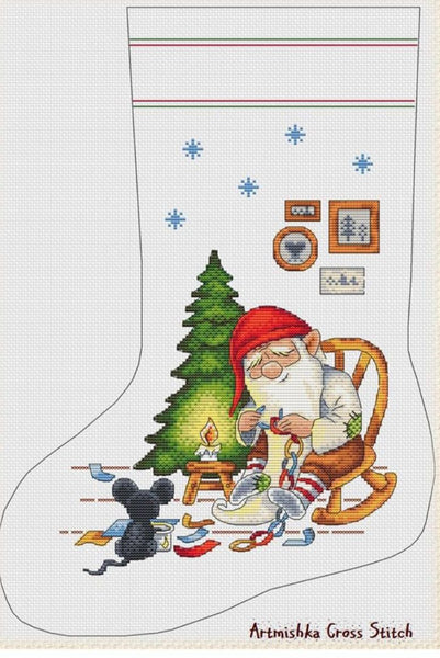 Artmishka - Christmas Stocking Santa's Helpers